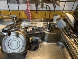 京都キッチン取付け隊　浄水器の取り外し　施工前